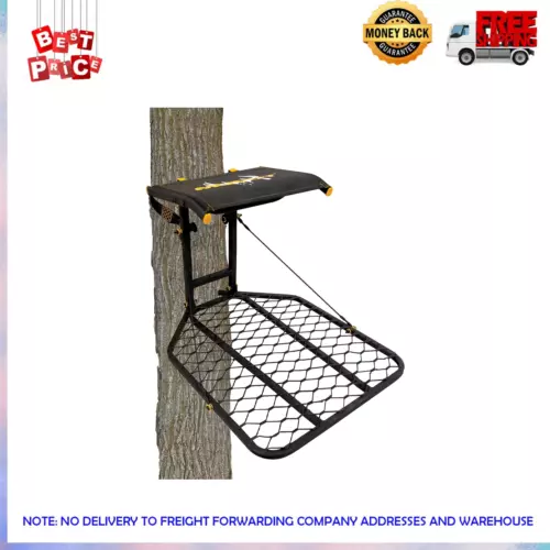 Muddy The Boss Wide Stance Hang On 1 Person Deer Hunting Tree Stand Platform