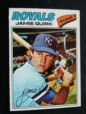 1977 Topps Baseball Card # 463 Jamie Quirk - Kansas City Royals