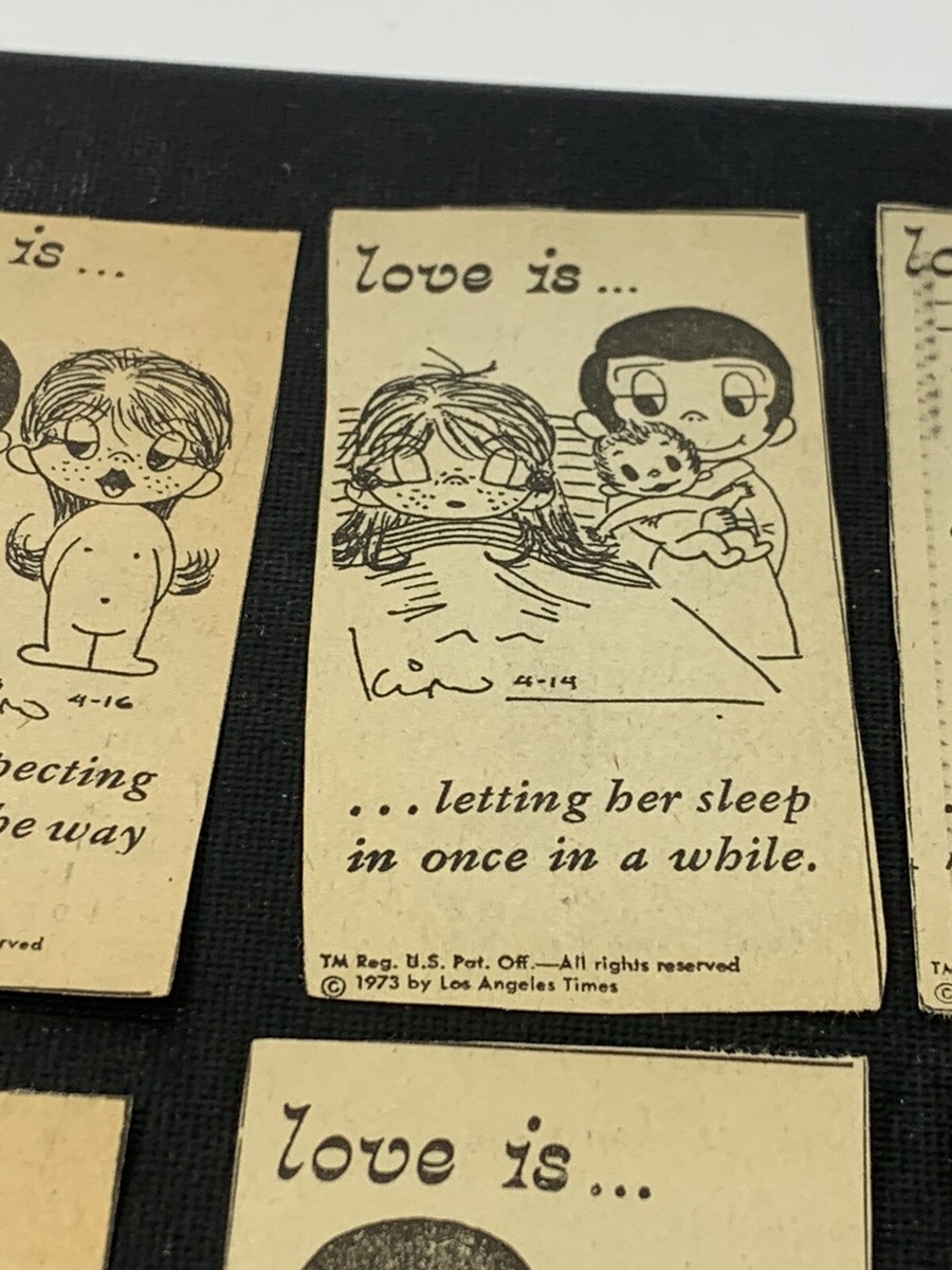 15 Love is by Kim Casali- Original Newspaper Clips for special