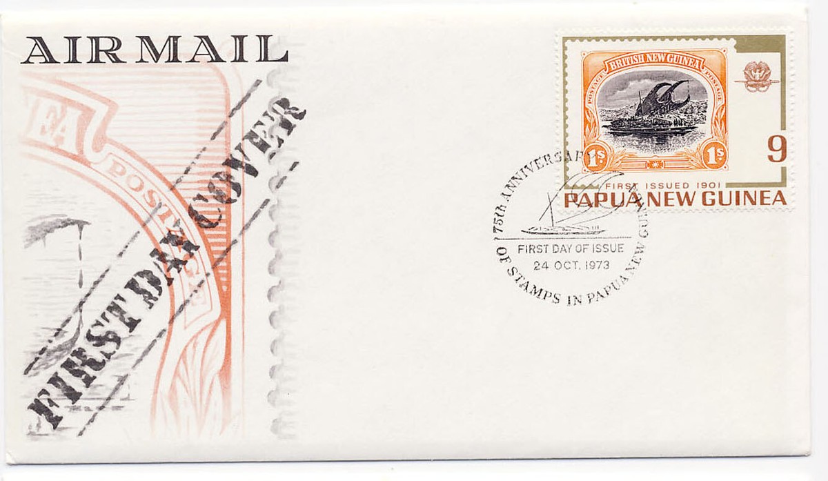 Papua New Guinea 1973 First Day Cover Set #389-94 Stamp on