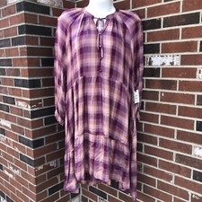 Womens Plus Size 3X 24W-26W Terra And Sky Mini Peasant Dress NWT
