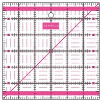 "Semplix Patchwork-Quiltlineal Inch (6\" X 6\" / 2,5 Mm Dick / Pink) 1A QualitäT"