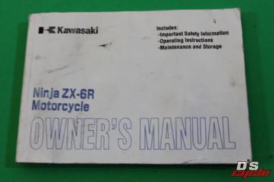 2002 Genuine Kawasaki ZX-6R ZX600 J3 Factory Owners Manual