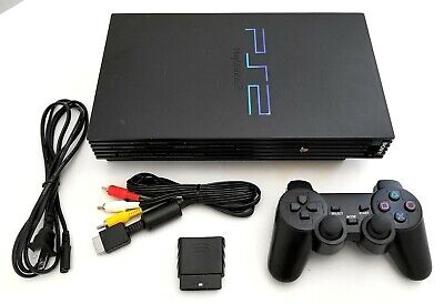 Original SONY PS2 Gaming System Bundle Black Video Game ...