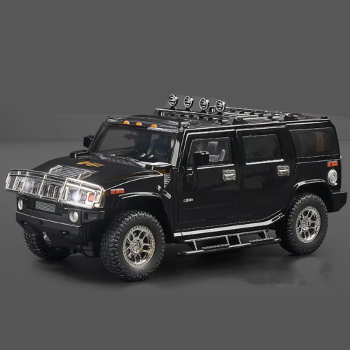 1/18 HUMMER H2 Highway 61 SUV Alloy Car Model Diecast Metal Toy Off-Road Vehicle - Picture 10 of 28