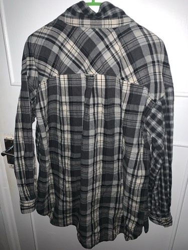 Camicia Fat Face Check donna taglia UK 14 100% cotone manica lunga grigia - Foto 8 di 11