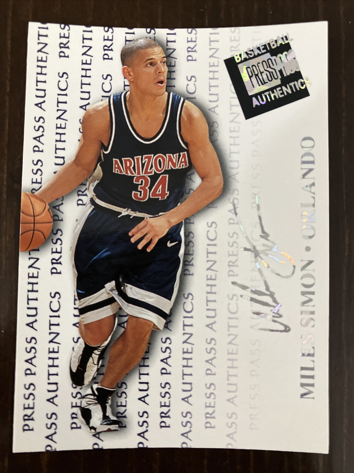 1998 Press Pass Authentics Hang Time Parallel - #26 Miles Simon
