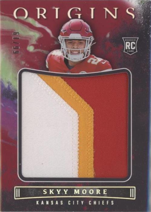 2022 Panini Origins - Rookie Jumbo Jerseys Skyy Moore #JUM-SMO Red /99 ...
