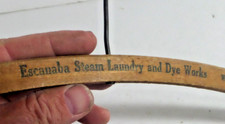 clothes hanger advertising Escanaba Laundry and Dye Works vintage