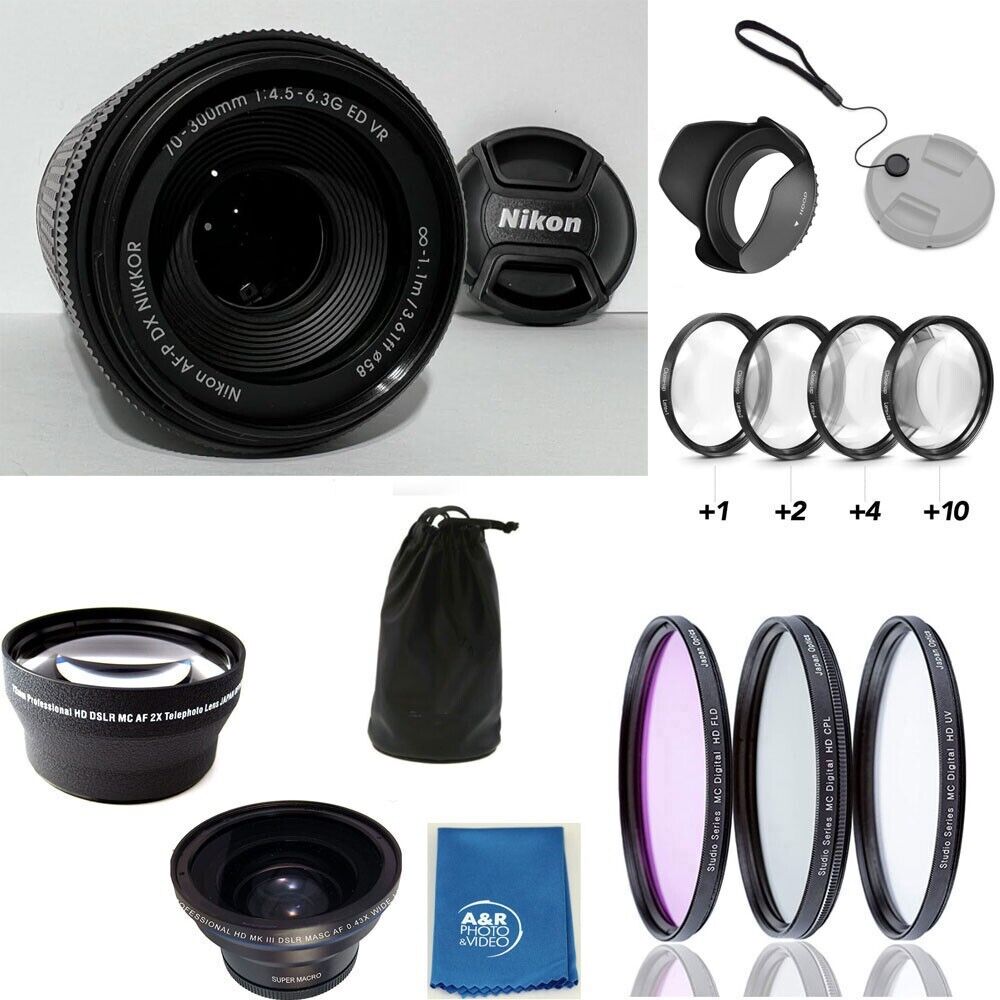 Nikon AF-P DX NIKKOR 70-300mm F/4.5-6.3 VR ED G Lens for sale