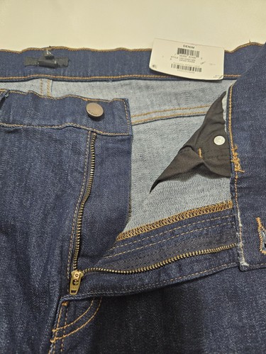 ALFANI, MEN'S NEW BLUE COTTON BL STRAIGHT LEG DAVID RINSE JEANS, SIZE 38/30 - Picture 3 of 8