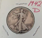 1942-D Walking Liberty 90% Silver US Half Dollar