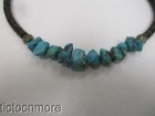 VINTAGE NAVAJO INDIAN STACKED BROWN SHELL HEISHE TURQUOISE FETISH NECKLACE — photo 4