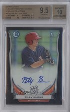 2014 Bowman Prospect Chrome Black Refractor 91/99 Billy Burns BGS 9.5 Auto tj0