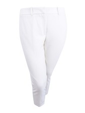 Tommy Hilfiger Women's Straight Leg Pants 8, Ivory 190607887651