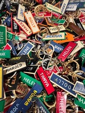 Vintage Truck Stop Name Keychains Bulk Lot Random Retro Gas Station Souvenir