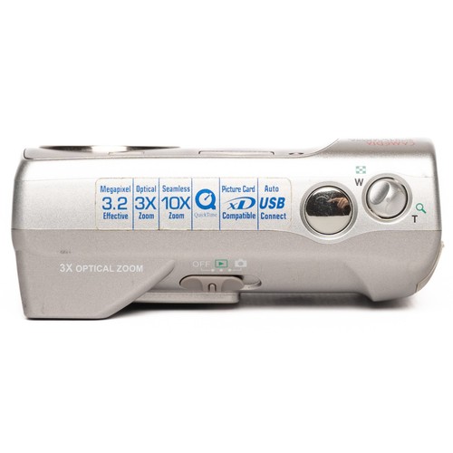 Olympus CAMEDIA C-310 ZOOM 3.2MP Silver Digital Camera Good - Picture 4 of 7
