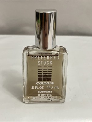 MT1 VINTAGE Coty PREFERRED STOCK Mens Splash Cologne 14.7mL .5 fl oz