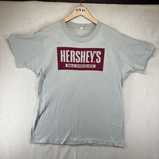 VTG Single Stitch Hershey's Milk Chocolate T-Shirt Tee Men's Sz "L" Made in USA