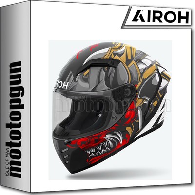 AIROH FULL FACE MOTORCYCLE HELMET CNS17 CONNOR SAMURAI MAD SIZE XXL