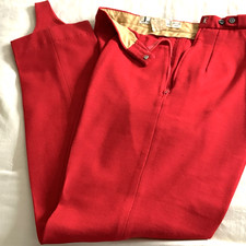 Vtg 50s/60s Jack Winter Red Wool Stirrup Cigarette Pants Mary Tyler Moore Style