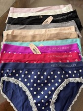 Vintage Victoria's Secret Hiphugger Panties Multicolor S/P Lace Polka Dot LOT 10