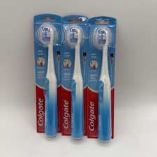 Colgate 360 Floss Tip Sonic Powered Battery Toothbrush Soft 3 Pack