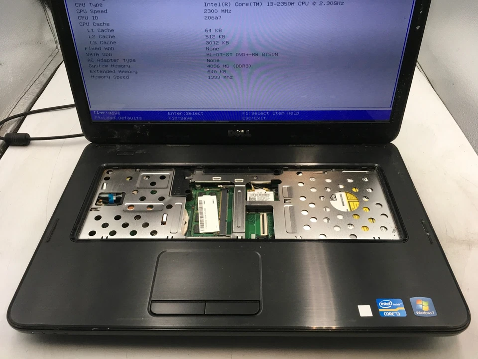 DELL INSPIRON N5050 - I3 2350M - 4GB RAM - BOOTS TO BIOS - READ DESCRIPTION - BB - Image 3 of 4