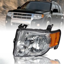 For 2008 2009 2010 2011 2012 Ford Escape Suv Chrome Driver Side Headlight Lh