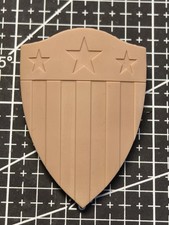 Accesorios Modelo Escudo Capitán América Retro Resina 1/12 ‌Sin Pintar