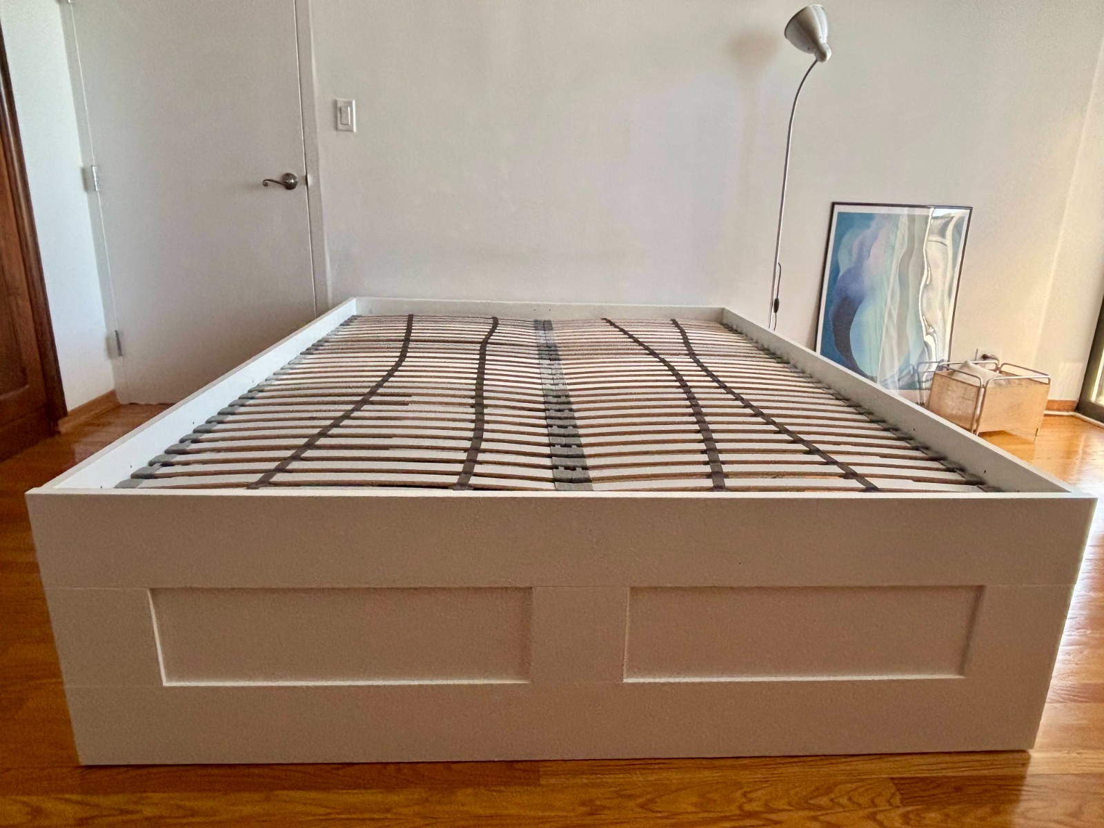 With Storage And Slatted Base, Queen Size, White
