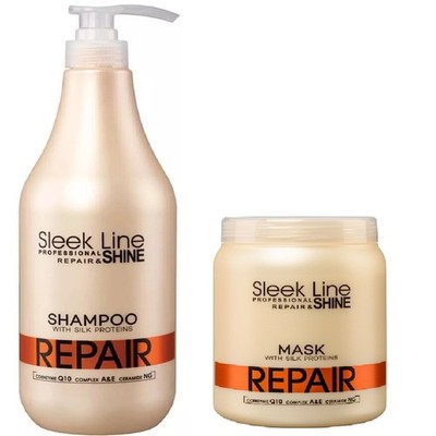 Stapiz Sleek Line Repair Shampoo 1000ml & Maske 1000ml