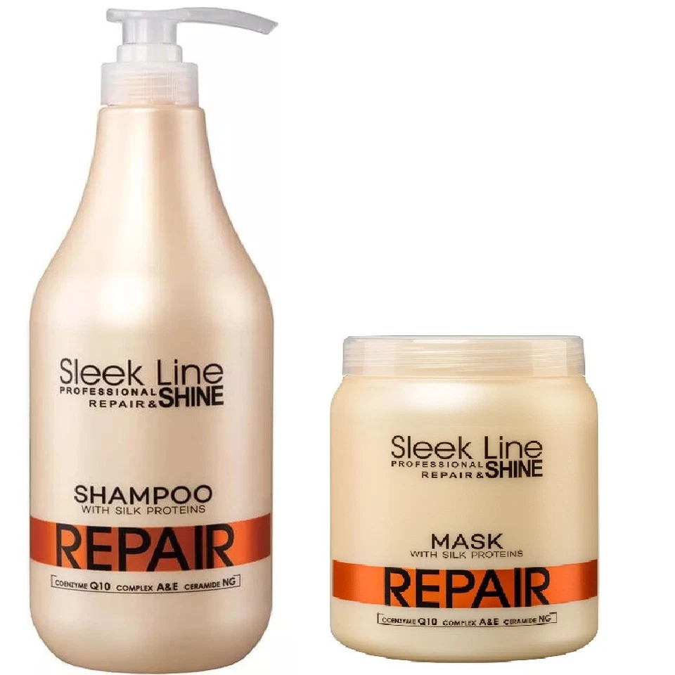Stapiz Sleek Line Repair Shampoo 1000ml & Mask 1000ml