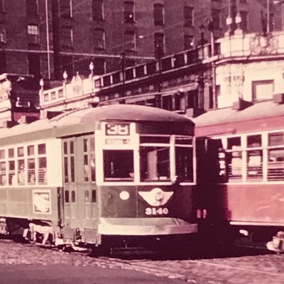 1950s Chicago Transit Authority CTA CSL #3140 Green Hornet Streetcar Photograph