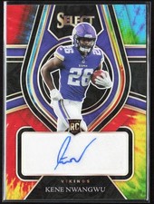 2021 Panini Select Kene Nwangwu Rookie Signatures Tie-Dye Prizm Auto /25 #RS-KNW