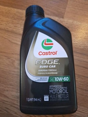 1 Quart CASTROL EDGE EURO CAR 10w60 Engine Motor Oil For BMW M3 M5 M6 Z3M Z4M Z8