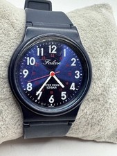 Unisex Citizen Q Q Falcon Cal. 2035 Blue Tone Quartz Watch New Battery