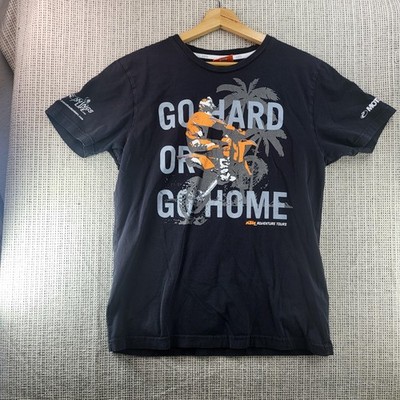 KTM Adventure Tours Shirt Mens Large Black Go Hard Go Home Finisher 2015 MX