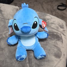 Ty Beanie Buddies Disney Lilo  Stitch Stitch Blue Plush Stuffed Animal Toy