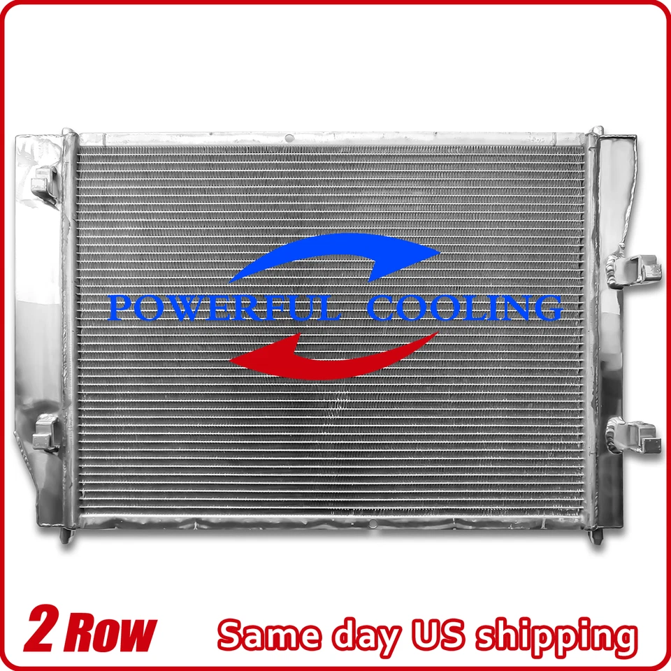 2-Rows Aluminum Racing Radiator For 2003-2013 Chevy Corvette SSR 5.3L 6.0L AT Foto 2 de 4