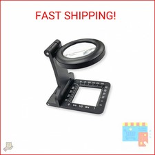 Carson Metal Linen Test Magnifier 5x Power 30mm Glass Lens LT-80 