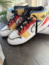 Jordan 1 Mid Multi-Color Canvas (GS) Size 6