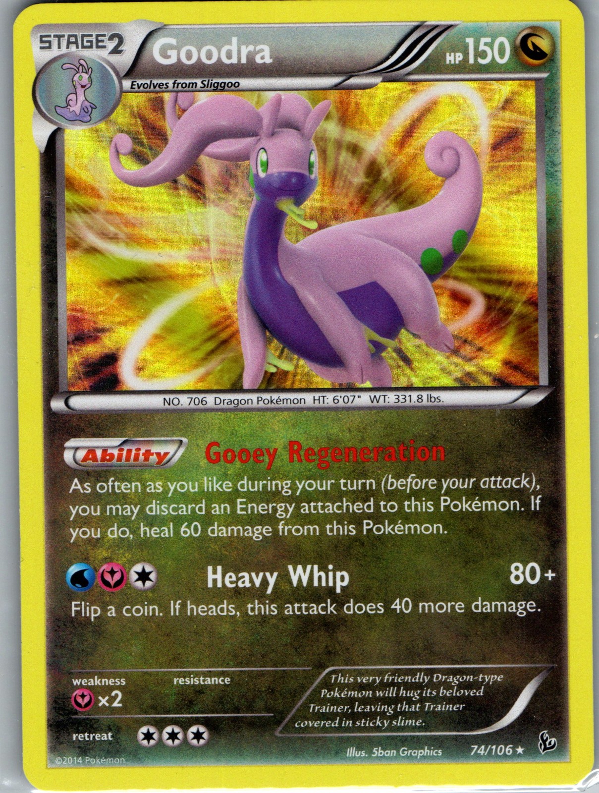 Goodra - XY - Flashfire #74/106 - Pokemon TCG