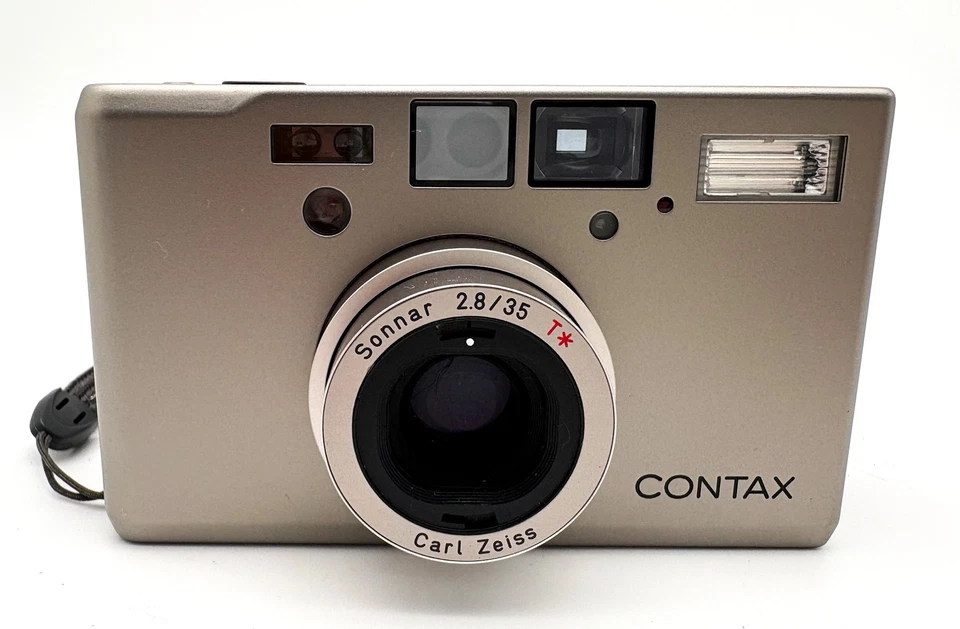 Doppelte Zähne [fast unbenutzt] Contax T3 D analoge Kompaktkamera 35 mm JAPAN - Bild 3 von 4