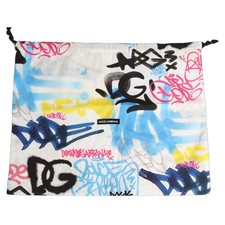 DOLCE & GABBANA Dustbag White Graffiti Drawst...