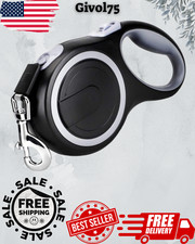 New Dog Leash Retractable Heavy Duty Up 26ft 110 Lbs Anti-Slip Rubberized Handle