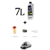 Hoffcar Wartungskit 3 Filter Und 7L ÖL FüR Citroen Jumper III 2.2 HDI 121KW
