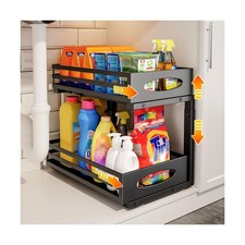 Under Sink Organizer, 2 Tier Under Sink Organizers and Storage,... FAST USA SHIP