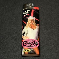 2001 WWF BIC Lighter - TRISH STRATUS - Vintage Wrestling Divas Collectible WWE