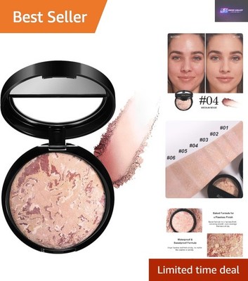 Color Correcting Powder Foundation - Full Coverage, Oil Control for Mature Skin